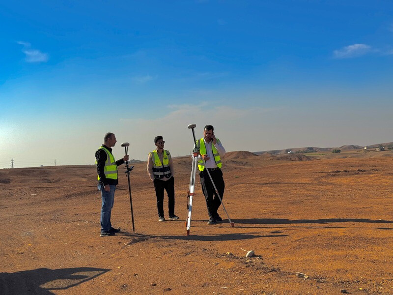 Progress Sun team conducting a GPS site survey