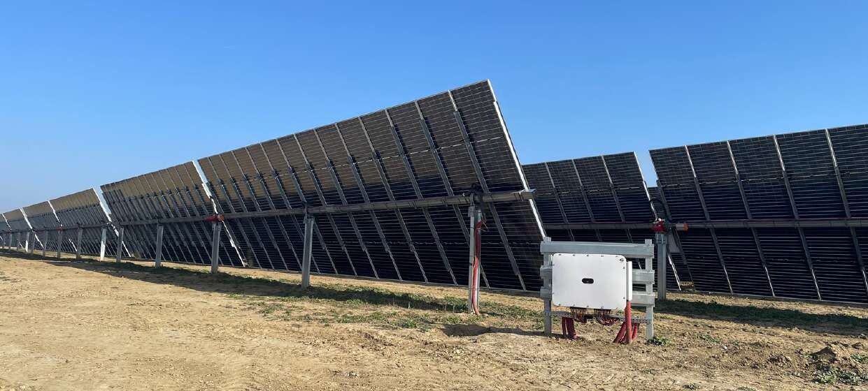 Single-axis solar tracking structures