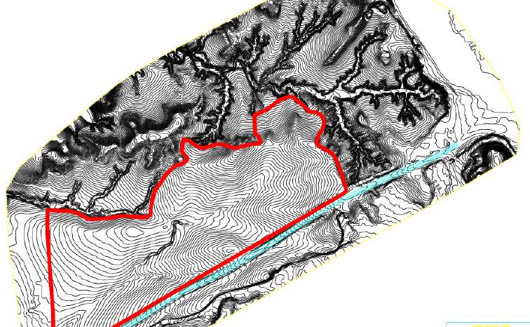 Detailed land contour map produced for solar project planning